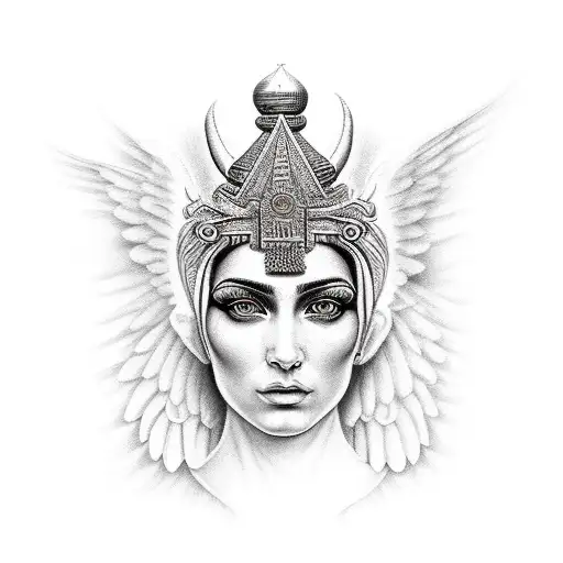 Isis goddess  tattoo design idea