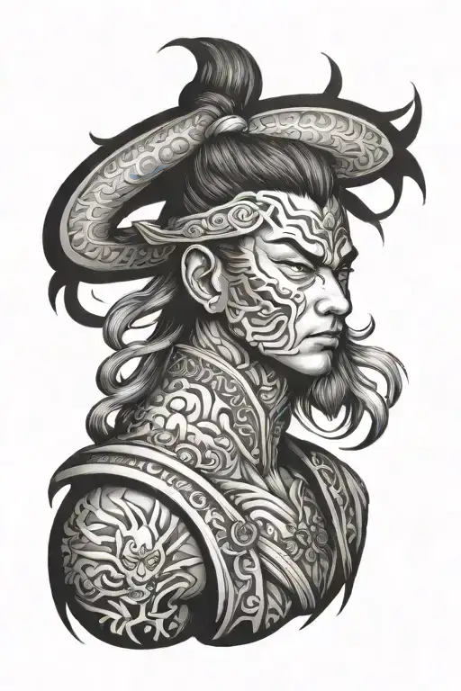 gojo satoru gojo without blindfold tattoo design idea