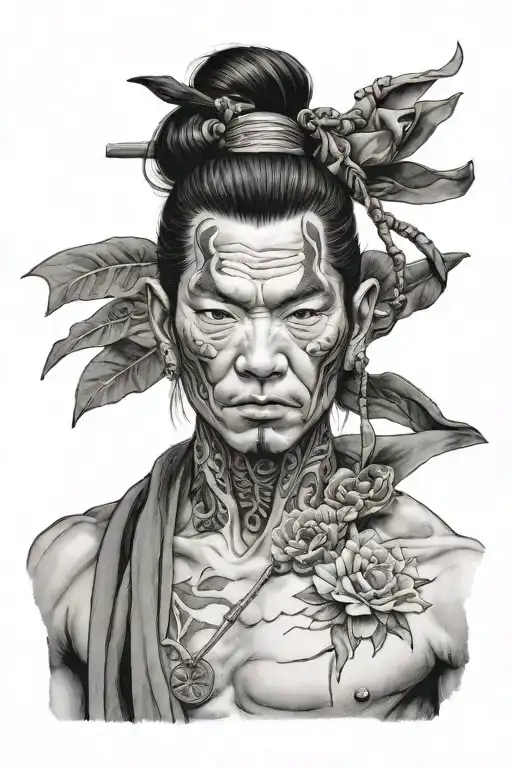 gojo satoru gojo without blindfold tattoo design idea