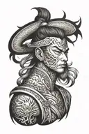 gojo satoru gojo without blindfold tattoo design idea