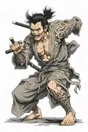 gojo satoru gojo without blindfold tattoo design idea