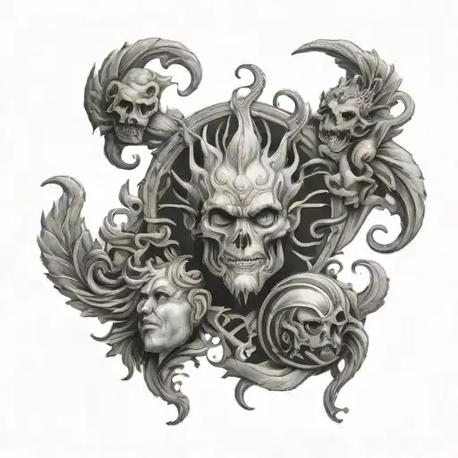 seven deadly sins  tattoo design idea