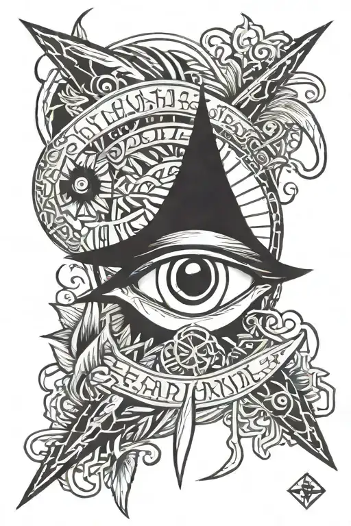 sasuke eye on kunai tattoo design idea