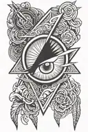 sasuke eye on kunai tattoo design idea