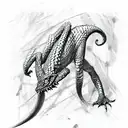 reptile  tattoo design idea