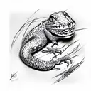 reptile  tattoo design idea