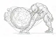 Sisyphus tattoo design idea