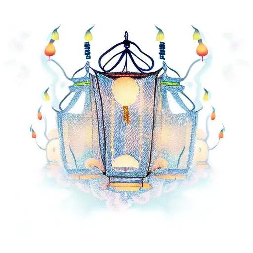 Chinese lanterns  tattoo design idea