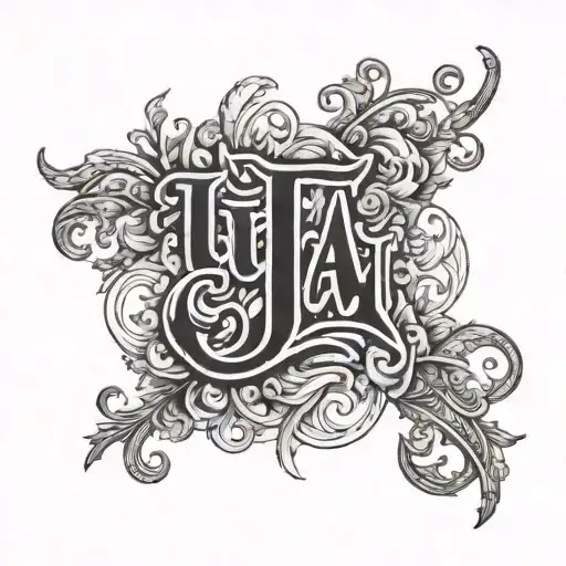 Luca James name written tattoo design idea
