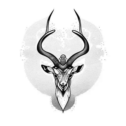 springbok tattoo design idea
