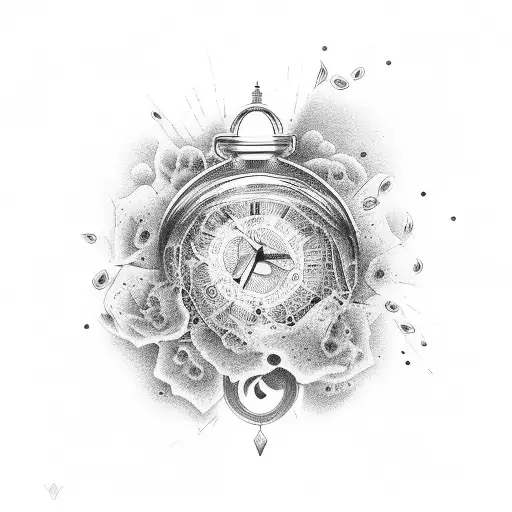 time heals everything tattoo design idea
