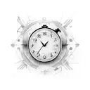 time heals everything tattoo design idea