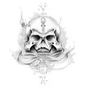 memento mori tattoo design idea