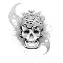 memento mori tattoo design idea