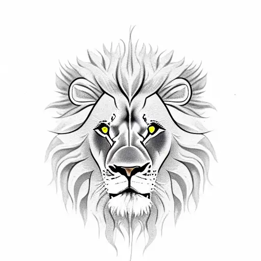 lion with lamborghini tattoo design idea