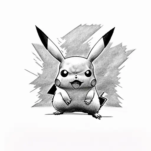 Pikachu tattoo design idea