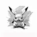 Pikachu tattoo design idea