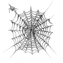 spider web on elbow  tattoo design idea