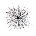 spider web on elbow  tattoo design idea