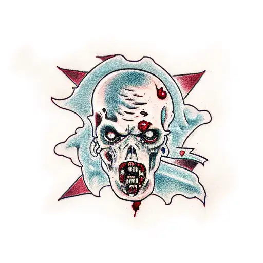 zombie tattoo design idea