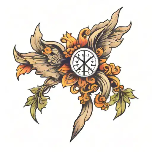 glory to god tattoo design idea