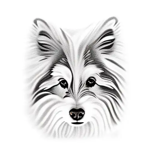 Shetland sheepdog tattoo design idea
