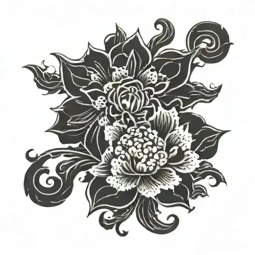 Oriana in Chinese tattoo design idea