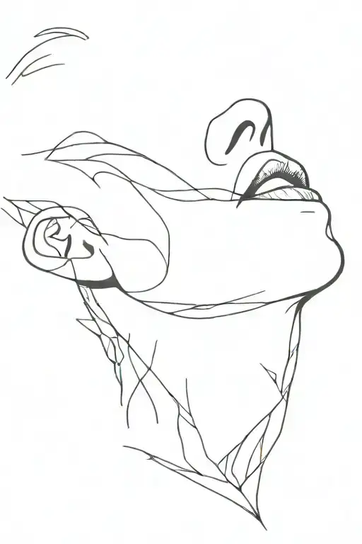 hand womans throat surrounded tattoo design idea