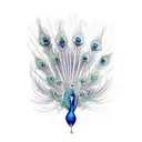 Peacock tattoo design idea