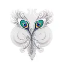 Peacock tattoo design idea