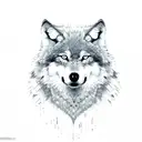 wolf nordic tattoo design idea