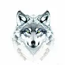 wolf nordic tattoo design idea