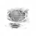 old soccer stadium  tattoo design idea