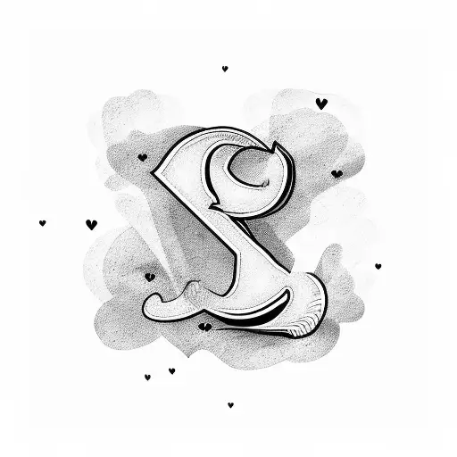 Letter J with a heart next to it  tattoo design idea