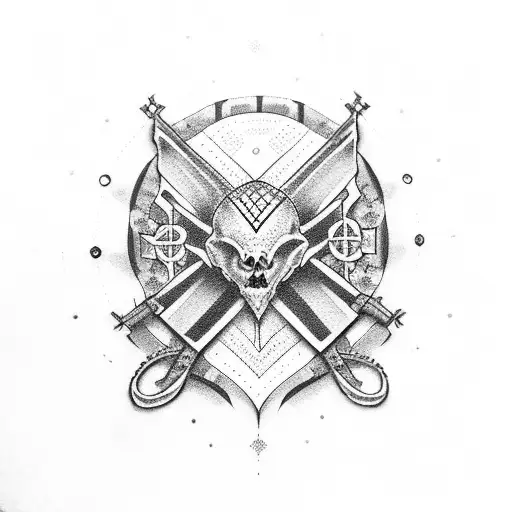 cross with heart tattoo design idea