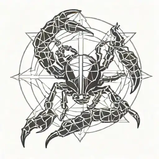 scorpion in the sniper sight reticle tattoo design idea