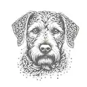welsh terrier Peaky Blinders tattoo design idea