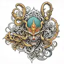 vajra tattoo design idea