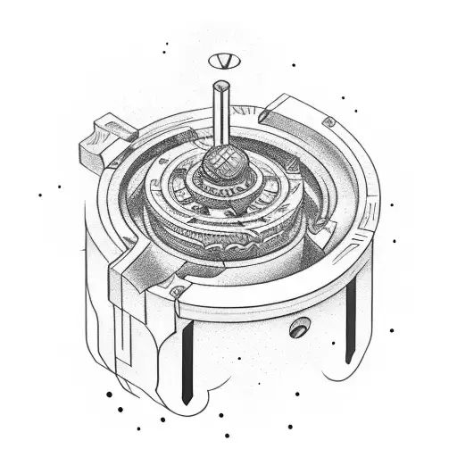 Piston Rod with "Calculated Risk" written in somewhere tattoo design idea