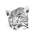 leopard wmixed with a crab tattoo design idea