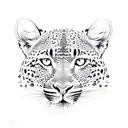 leopard wmixed with a crab tattoo design idea