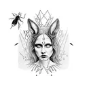 alice in chains jar with flies album cover tattoo design idea