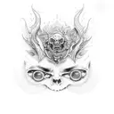 an image with multiple images tattoo design idea
