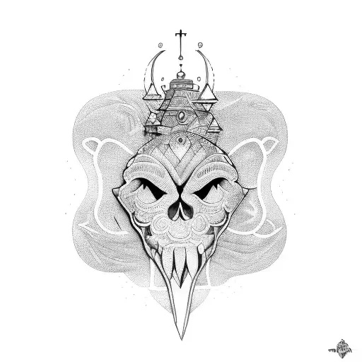 Ogun da lua  tattoo design idea