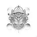 Ogun da lua  tattoo design idea