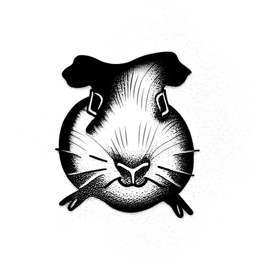 guinea pig tattoo design idea