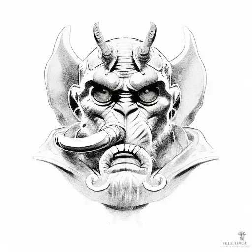 hellboy tattoo design idea