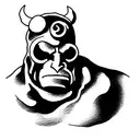hellboy tattoo design idea