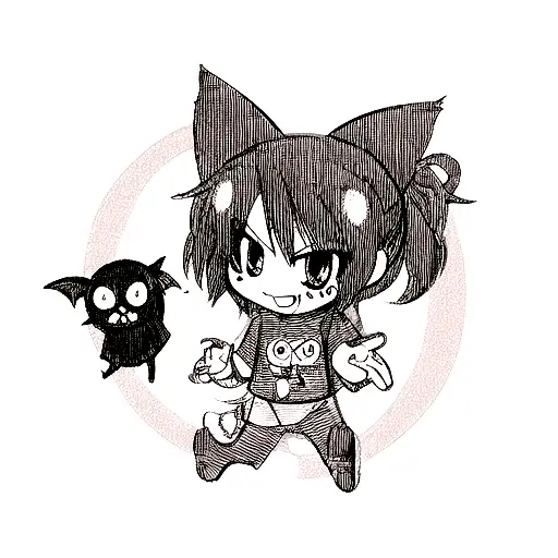 fruitbat tattoo design idea