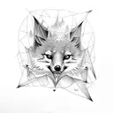 flying fox fruit tattoo design idea